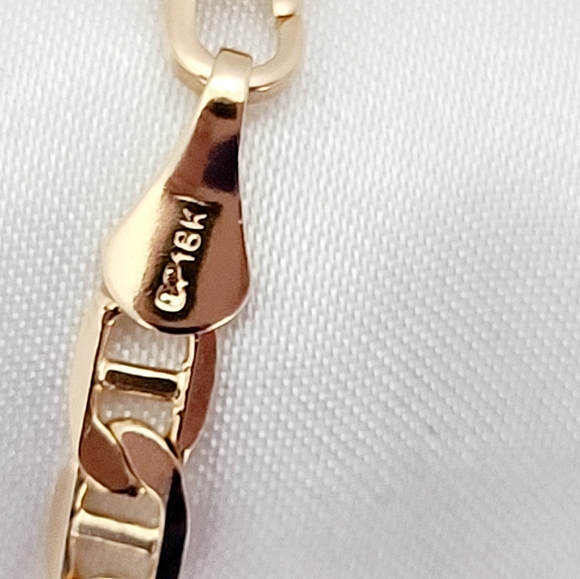 Eagle insignia men's necklace. 18K GF chain. New - Picture 5 of 6